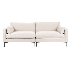 Beige Fabric 3-Seater Sofa Summer by Zuiver