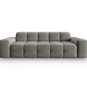Dark Grey Velvet Sofa for 3 People – Kendal by Besolux