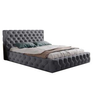 Dark Grey Fabric Bed 180x200 cm Mela by FURPOL